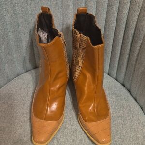 Stylish Tan Ankle Boots